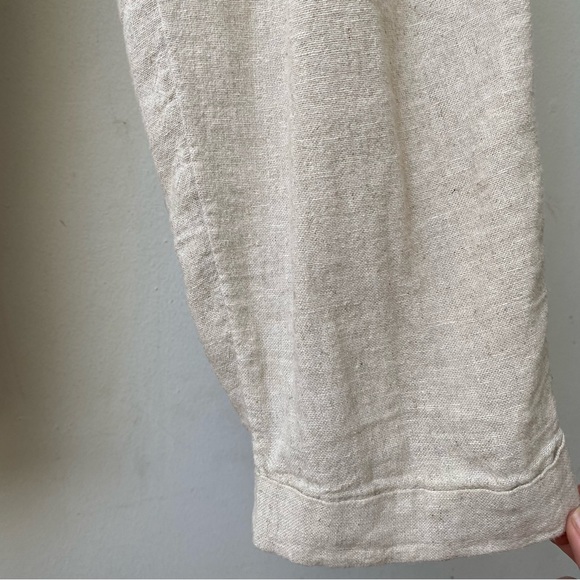 Linen Drawstring Lounge Pants - Picture 4 of 12